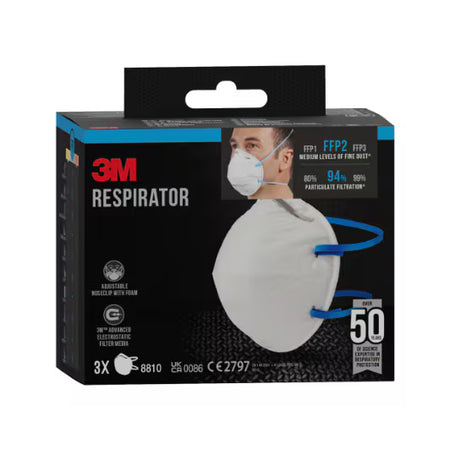 3M™ Staubmaske 8810, FFP2, ohne Ventil, 3er-Packung