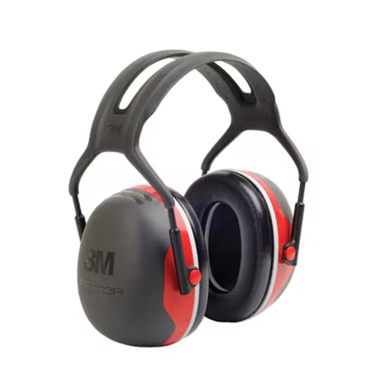 3M™ PELTOR™ Kapselgehörschutz, rot, Kopfbügel, X3A