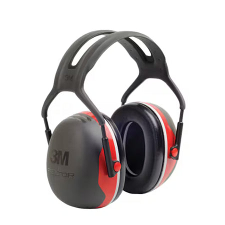 3M™ PELTOR™ Kapselgehörschutz, rot, Kopfbügel, X3A