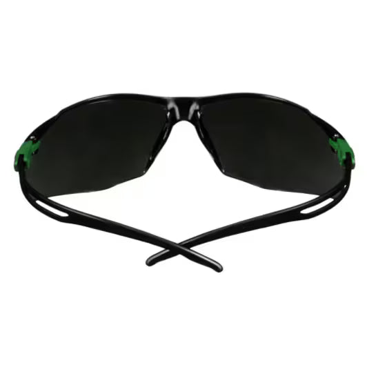 3M™ SecureFit™ 500 Schutzbrille, grün/schwarzer Rahmen, kratzfest+ (K), IR 5.0 Grauglas, SF550ASP-GRN-EU, 20 Stück/Karton