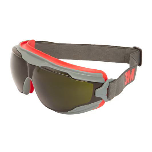 3M™ Goggle Gear™ 500 Vollsichtbrille, Scotchgard™ Anti-Beschlag- und Kratzschutzbeschichtung (K&N), IR5 graue Scheibe, GG550SGAF-EU, 10/Karton