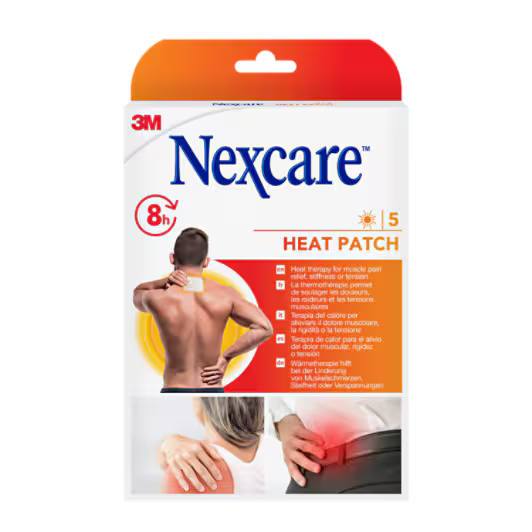 Nexcare™ Wärmepflaster N2005P, 9,5 cm x 13 cm, 5 Stück/Packung