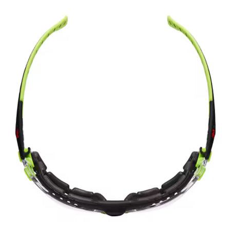 3M™ Solus™ 1000 Schutzbrille, grün/schwarzer Rahmen, Scotchgard™ Anti-Beschlag- und Kratzschutzbeschichtung (K&N), klare Scheiben, Schaumstoffdichtung und Band, S1201SGAFKT-EU, 20/Karton