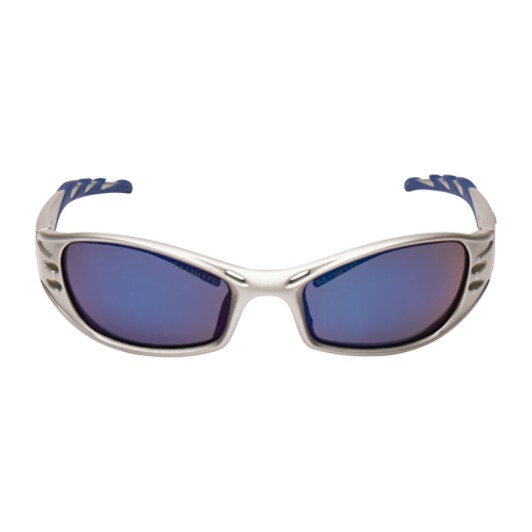 3M™ Fuel™ Schutzbrille, silberner Rahmen, kratzfest, blau verspiegelt, 71502-00002