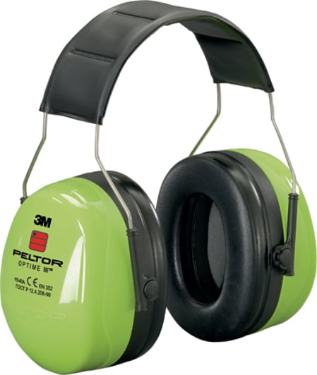 3M™ PELTOR™ Optime™ III Kapselgehörschutz, Hi-Viz, Kopfbügel, H540A-461-GB