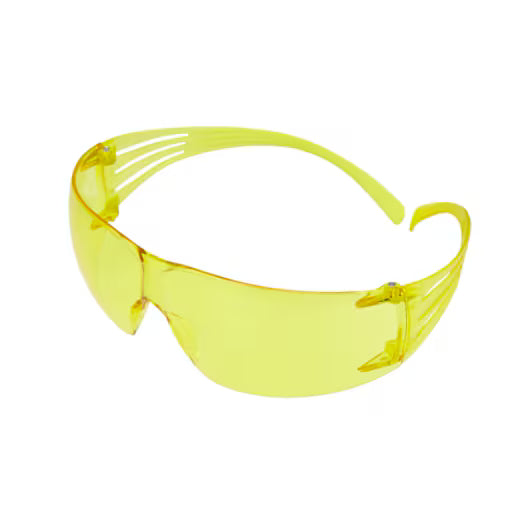 3M™ SecureFit™ 200 Schutzbrille, kratz-/beschlagfrei, bernsteinfarbene Gläser, SF203AS/AF-EU