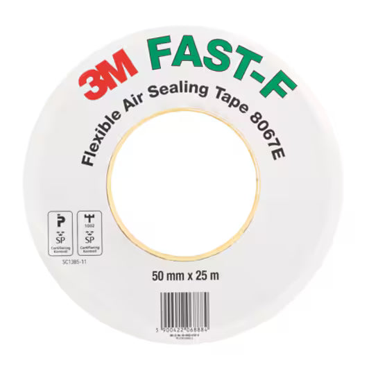 3M™ Flexibler Dichtungsstreifen 8067E - FAST F, Hellbraun, 50 mm x 25 m, 0,25 mm, mit geteiltem Schutzpapier 25/25mm