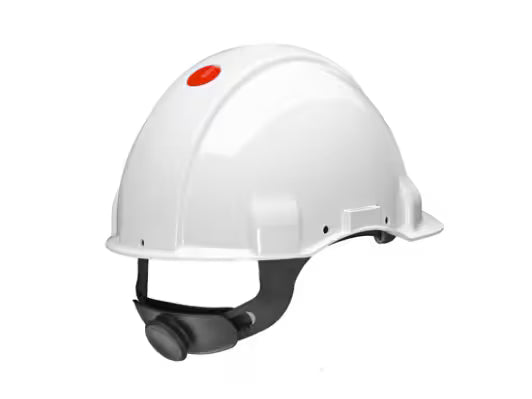 3M™ Schutzhelm, Uvicator, Pinlock, unbelüftet, 440 V dielektrisch, Kunststoffschweißband, weiß, G3001CUV-VI