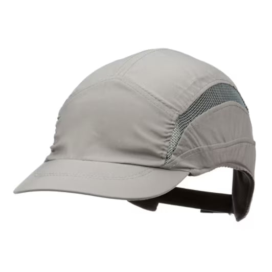 3M™ First Base™ 3 Anstoßkappe 2030607, Classic, Grau, kurzer Schirm, 55 mm, angepasst