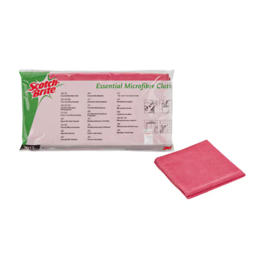 Scotch-Brite™ 2012 Essential Mikrofasertücher, Rot, 360 mm x 360 mm