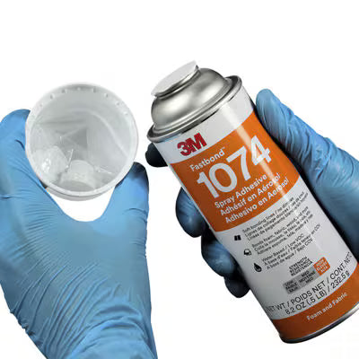 3M™ Fastbond™ Schaum- und Textilklebstoff auf Wasserbasis 1074, VOC-Gehalt niedrig <6 %, neutral, Nettogewicht 8,2 oz, 6 Dosen/Karton