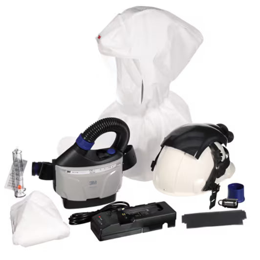 3M™ Versaflo™ Industriehelm mit Kopfhaube und Gebläseatemschutzsystem, TR-300E+ IHK