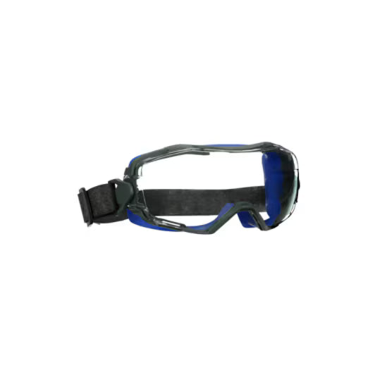 3M™ GoggleGear™ 6000 Schutzbrille, blaue Dichtlippe, Neoprenband, Scotchgard™ Anti-Beschlag- und Kratzschutzbeschichtung (K&N), klare Scheibe, GG6001NSGAF-BLU-EU, 10/Karton