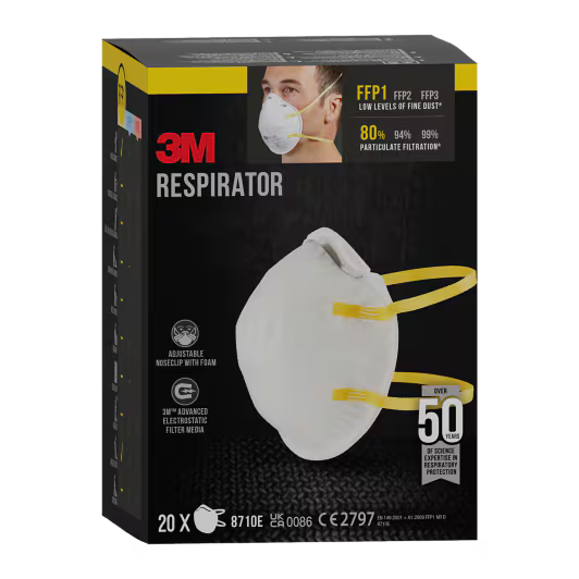 3M™ Atemschutzmaske 8710E, FFP1, ohne Ventil, 20/Packung