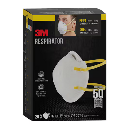 3M™ Atemschutzmaske 8710E, FFP1, ohne Ventil, 20/Packung