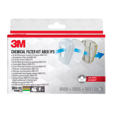 3M™ Filtersatz 6004-1, ABEK1P3 Kombinationsfilter (2x6059, 2x5935, 2x501)