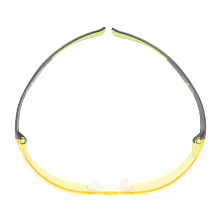 3M™ SecureFit™ 400 Schutzbrille, schwarz/grün Rahmen, kratzfest/beschlagfrei, bernsteinfarbene Gläser, SF403AS/AF-EU