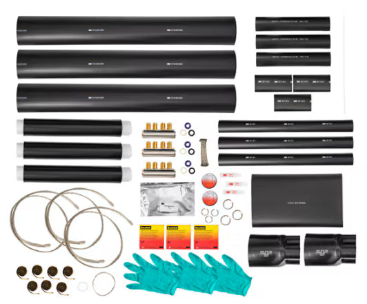 3M™ 93-FS 236-3/M2 QS2000E Übergangsmuffe, Papier-/Kunststoffkabel, 12/20 kV, 3x 50 - 240 / 3x 1x 50 - 240 mm², Schraubverbinder