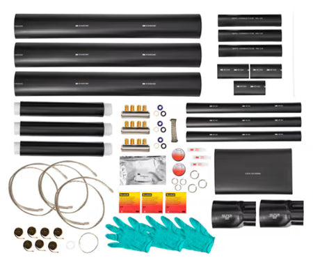 3M™ 93-FS 236-3/M2 QS2000E Übergangsmuffe, Papier-/Kunststoffkabel, 12/20 kV, 3x 50 - 240 / 3x 1x 50 - 240 mm², Schraubverbinder