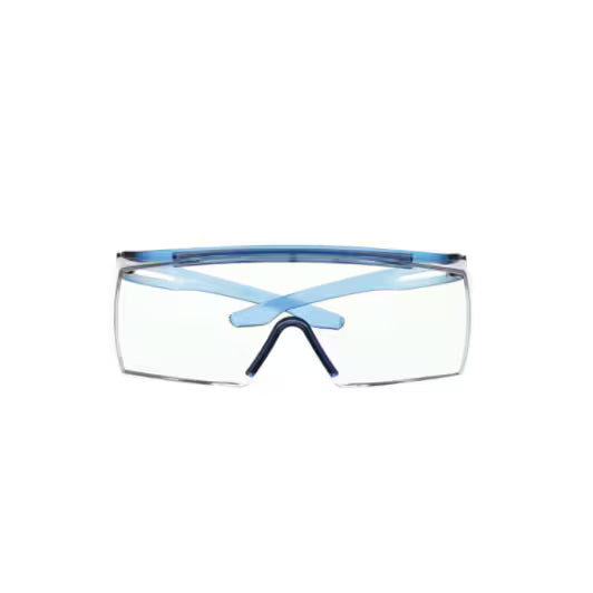 3M™ SecureFit™ 3700 Überbrille, blaue Bügel, kratzfest+ (K), transparente Scheibe, SF3701ASP-BLU-EU, 20/Karton