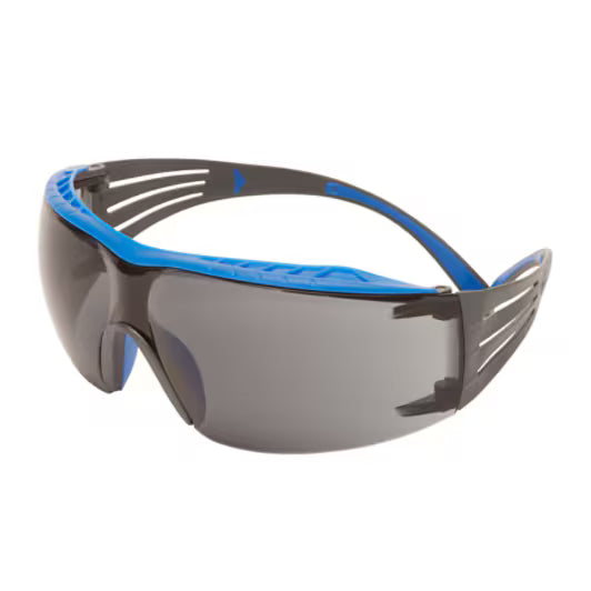 3M™ SecureFit™ 400X Schutzbrille, blau/grauer Rahmen, Scotchgard™ Anti-Beschlag- und Kratzschutzbeschichtung (K&N), graue Scheiben, SF402XSGAF-BLU-EU, 20/Karton