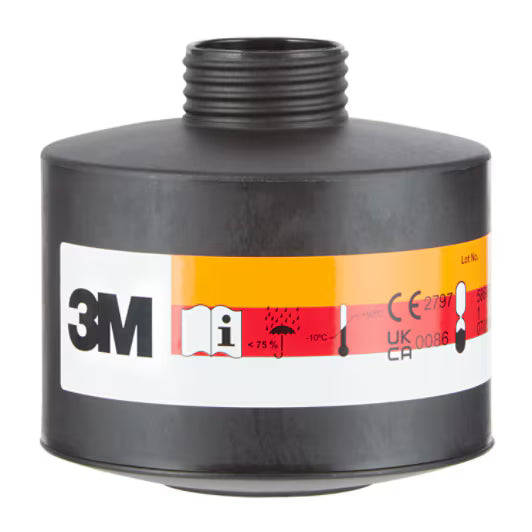 3M™ Gas-/Dampf- und Partikelfilter mit DIN-Gewindeanschluss CFR32 Reaktor HgP3 R D (LI2), DT-4149E