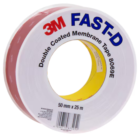 3M™ Flexibles doppelseitiges Dichtungsband 8069E - FAST-D, Hellbraun, 50 mm x 25 m, 0.47 mm