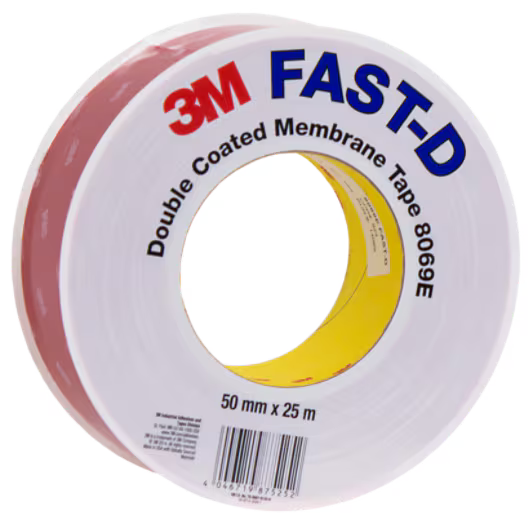 3M™ Flexibles doppelseitiges Dichtungsband 8069E - FAST-D, Hellbraun, 50 mm x 25 m, 0.47 mm