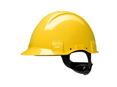 3M™ Schutzhelm, Uvicator, Ratschenverstellung, unbelüftet, 440 V dielektrisch, Schweißband aus Kunststoff, Gelb, G3001NUV-GU