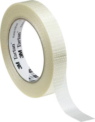 Tartan™ Kreuzgewebeband 8954, transparent, 75 mm x 50 m, 0.125 mm