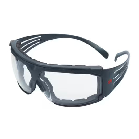 3M™ SecureFit™ 600 Schutzbrille, grauer Rahmen, Schaumstoff, Scotchgard™ Anti-Beschlag und kratzfeste Beschichtung (K&N), klare Scheiben, SF601SGAF/FI-EU