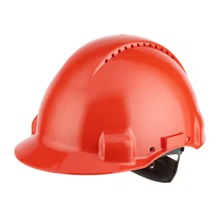 3M™ Schutzhelm, Uvicator, Ratschenverstellung, Belüftung, Kunststoff-Schweißband, Rot, G3000NUV-RD