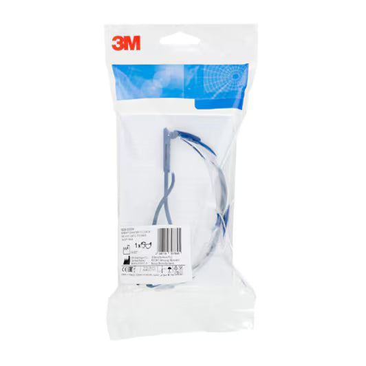 3M™ Maxim™ Schutzbrille, denimblau/grauer Rahmen, DX, farblose Scheibe, 13229