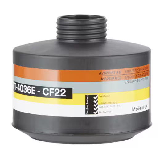 3M™ Gas-/Dampf- und Partikelfilter mit DIN-Gewinde CF22 A2B2E1P3 R D, DT-4036E