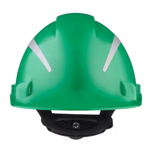 3M™ Schutzhelm, Uvicator, Ratschenverstellung, Belüftung, reflektierend, Kunststoff-Schweißband, Grün, G3000NUV-R-GP