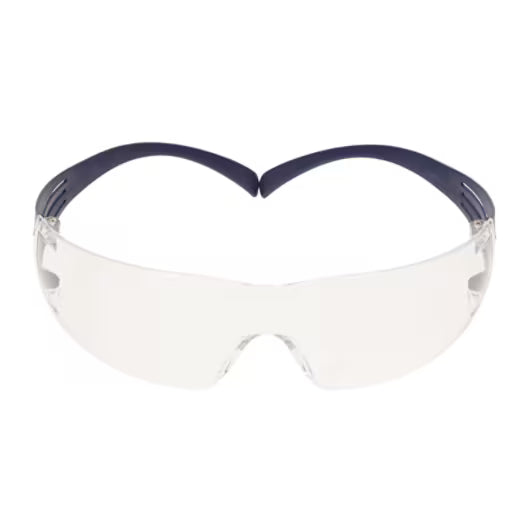 3M™ SecureFit™ 200 Schutzbrille, blaue Fassung, Scotchgard™ Antibeschlag- und Kratzschutzbeschichtung (K&N), klare Scheiben, SF201SGAF-BLU-EU