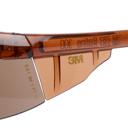 3M™ Refine Schutzbrillen der 300er Serie, kratzfest/antibeschlag, braune Gläser, 71507-00001