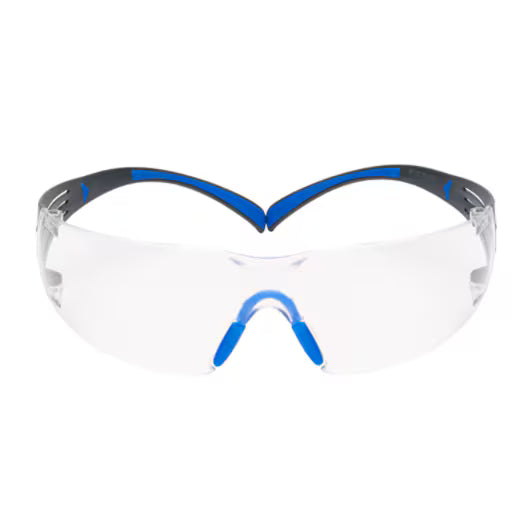 3M™ SecureFit™ 400 Schutzbrille, blau/grau Rahmen, Scotchgard™ Anti-Beschlag- und Kratzschutzbeschichtung (K&N), klare Scheiben, SF401SGAF-BLU-EU