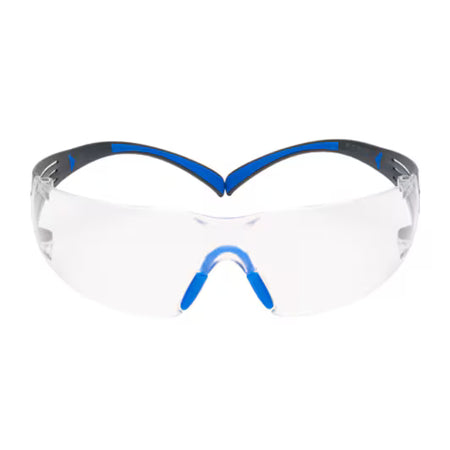 3M™ SecureFit™ 400 Schutzbrille, blau/grau Rahmen, Scotchgard™ Anti-Beschlag- und Kratzschutzbeschichtung (K&N), klare Scheiben, SF401SGAF-BLU-EU