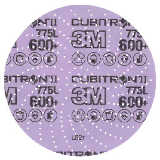 3M Xtract™ Cubitron™ II Filmscheibe 775L, 600+ 3MIL, 152,4 mm x NH, Stanzung 600LG, 50 Stück/Karton, 250 Stück/VE