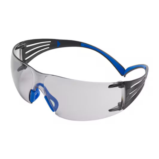 3M™ SecureFit™ 400 Schutzbrille, blau/grauer Rahmen, Scotchgard™ Anti-Beschlag und kratzbeständige Beschichtung (K&N), graue Scheiben für den Innen- und Außenbereich, SF407SGAF-BLU-EU
