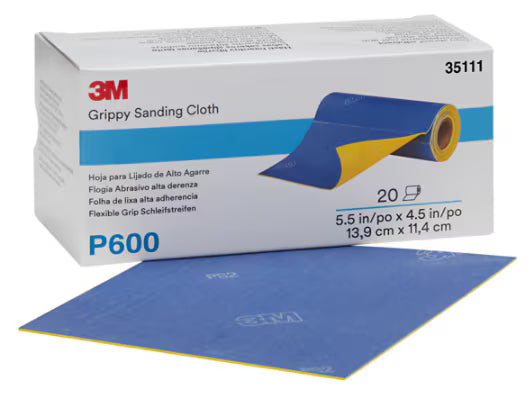 3M™ Flex Grip Handschleifblatt, 139 mm x 114 mm, P600, 35111