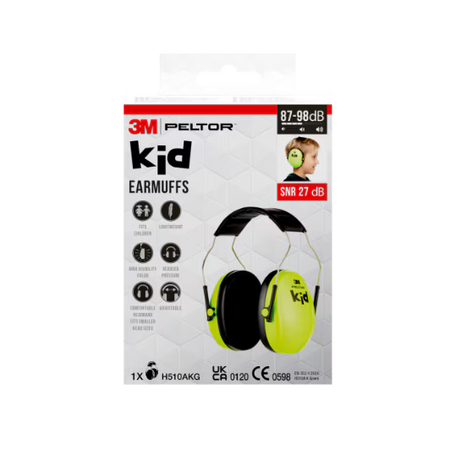 3M™ PELTOR™ Kid Gehörschutz H510AKG, SNR-Wert 27 dB, neongrün