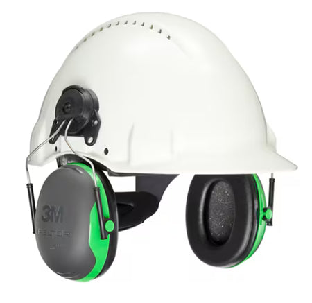 3M™ PELTOR™ Kapselgehörschutz, grün, Helmbefestigung, X1P3