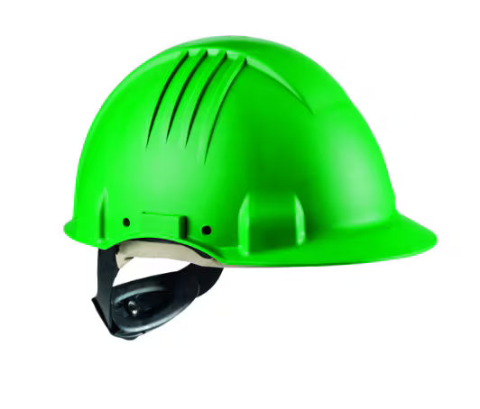 3M™ Hitzeschutzhelm, Ratschenverschluss, unbelüftet, 1000 V dielektrisch, Lederschweißband, Grün, G3501M-GP