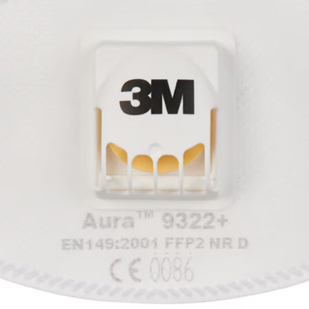 3M™ Aura™ Atemschutzmaske, FFP2, mit Ventil, 9322+
