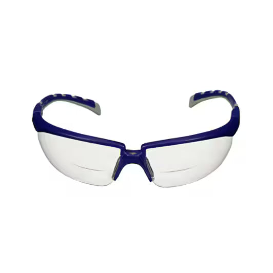 3M™ Solus™ 2000 Schutzbrille, blau/grauer Rahmen, Antibeschlag/Kratzfest, Lesehilfe +1.5, klare Scheiben, S2015AF-BLU, 20/Karton
