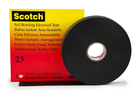 Scotch® 23 Ethylen-Propylen-Kautschukband, selbstverschweißend, Schwarz, 19 mm x 4 m, 0,76 mm, 200/Karton