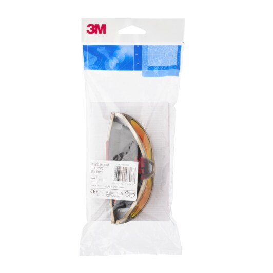 3M™ Fuel™ Schutzbrille, Bronzefassung, kratzfest, rot verspiegelte Scheiben, 71502-00003