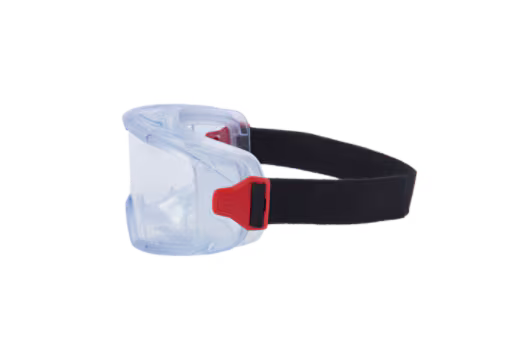 3M™ GoggleGear™ Schutzbrille der Serie 3000, PVC-Rahmen, klare AF-Scheibe, Stoffband, GG3001-AF EU